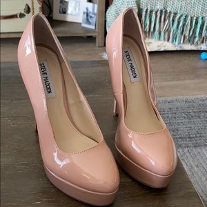 Steve Madden Luxury Dark Blush Patent Heel